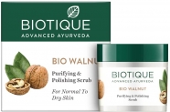 Biotique Bio Walnut Purifying and Polishing Scrub for Normal to Dry Skin, 50g