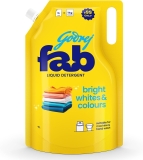 Godrej Fab Liquid Detergent Refill Pouch for Machine & Hand Wash 1L