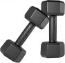 SPIRO PVC (Round/Hex) Dumbbells (1 Kg. X 2 = 2 Kg) Pack of 2 for Home Gym Equipment Fitness Barbell|Gym Exercise|Home Workout | Fitness Kit|Dumbbells Weights for Whole Body Workout