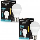 Panasonic ABS Plastic 9W Led Bulb (Pack Of 2)