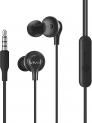 vivo Color Wired in Ear Earphones with Mic and 3.5mm Jack (Black)