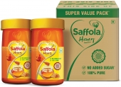 Saffola Honey 100% Pure & Natural, Super Value Pack, 600g, Yellow