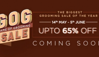 The Biggest Grooming Sale Of The Year – Upto 65% Off   14th May – 5th June