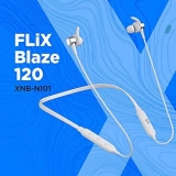 FLiX (Beetel) Blaze 120 Wireless Bluetooth v5.0 in-Ear Comfortable Sports Neckband with Hi-Fi Bass Stereo Sound Driver,Upto 10H Playtime,Lightweight,Advanced Controls & in-Built Mic