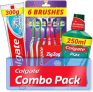 Colgate Active Salt Combo 6 Brushes, Mouthwash, Toothpaste  (3 Items in the set)