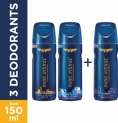 Park Avenue Good Morning , Cool Blue & Storm Deodorant Spray  –  For Men(450 ml, Pack of 3)